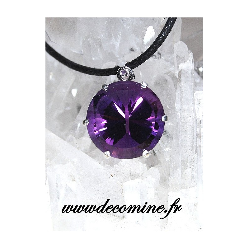 pendentif amethyste papillon